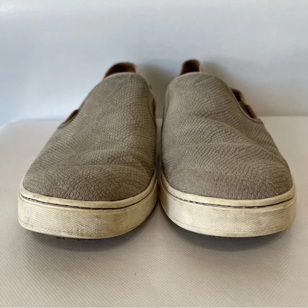 Olukai Pehuea Leather Snake Slip On Shoes 20329-LH10